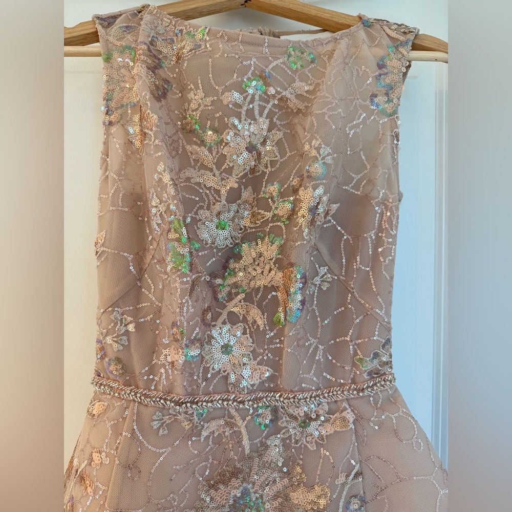 NWOT BRONX AND BANCO Violet‎ Mini Dress in Gold Sequin, wedding guest, cocktail - Picture 6 of 13